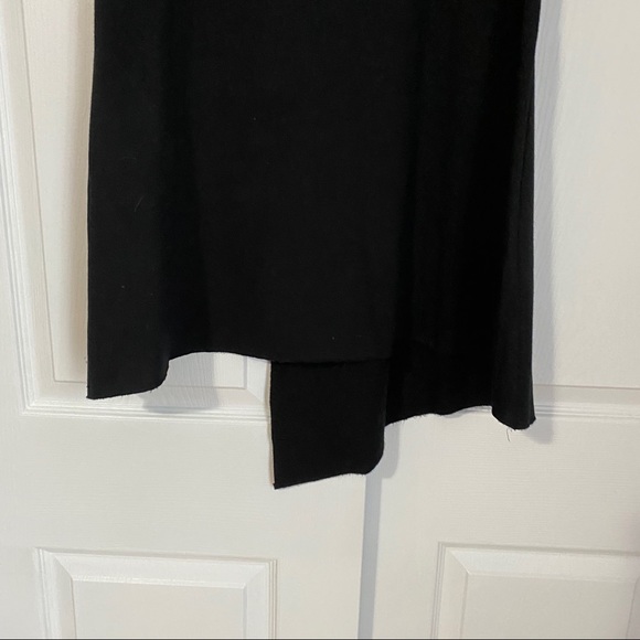 FREE PEOPLE FAUX WRAP ASYMMETRICAL BLACK SKIRT - Picture 9 of 12